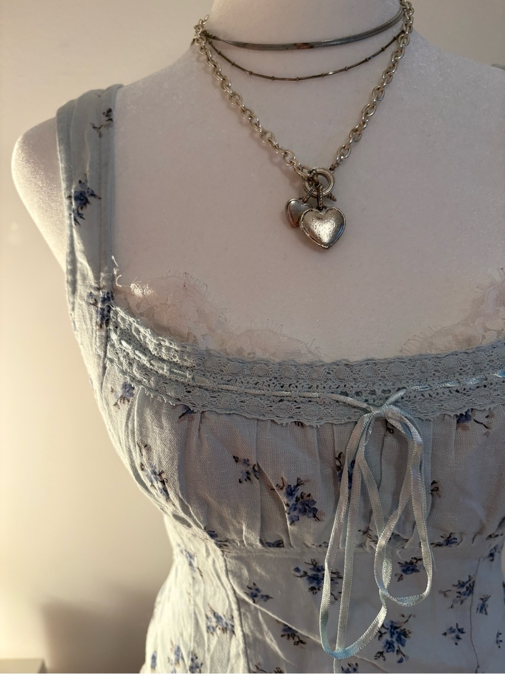 Stradivarius Light Blue Floral Two-Piece Set - Picture 2 of 5